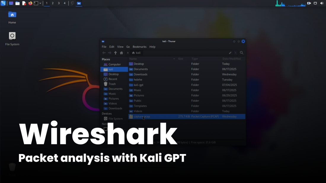 Packet analysus with Kali GPT